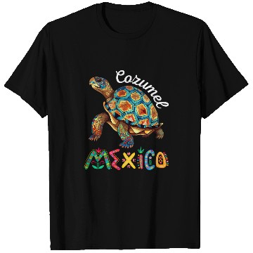 Discover Turtle Pet Cozumel Mexico Tie Dye Turtle T-Shirts