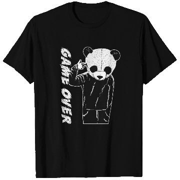 Discover Panda Pet Game Over Panda Costume Goth Gamer Dark Punk T-Shirts