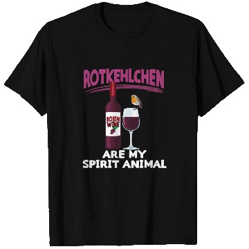 Discover Wines Fun Funny Robin Red Wines Drinker e T-Shirts