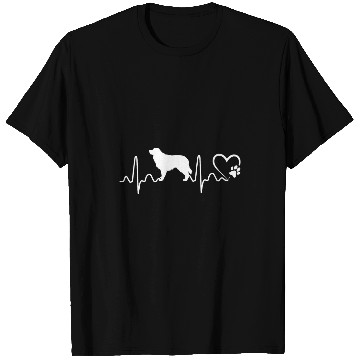Discover Dogs 365 Heartbeat Australian Shepherd Dog Rescue Lifeline T-Shirts