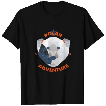 Discover Bear Pet Polygonal Cute Polar Bear Save The North Pole Climate Change T-Shirts