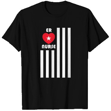 Discover Memorial Day ER nurses American Flag Emergency Room nurses T-Shirts