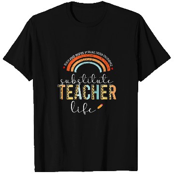 Discover Substitute Teacher Appreciation Sub Teacher Rainbow T-Shirts