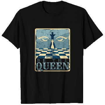 Discover Chess Piece Queen Board Game Chess Players Lovers Chess Mom T-Shirts