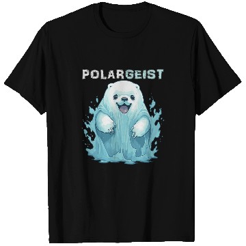 Discover Funny Polar Bear Halloween Poltergeist ghosts Pun Item T-Shirts