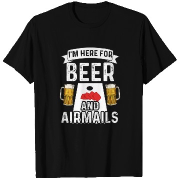 Discover Beer Fun Cornhole and Beer Drinking Airmail Toss Cornhole Player T-Shirts