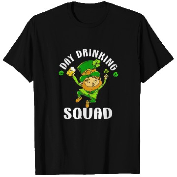 Discover Beer Fun St Patricks Day Drinking Squad Beer Funny Dad Shenanigans T-Shirts
