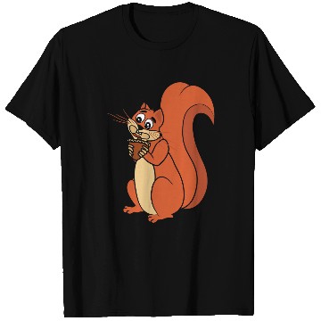 Discover Squirrel Pet Eating Nuts Funny Rodent Forest Animal Lovers T-Shirts