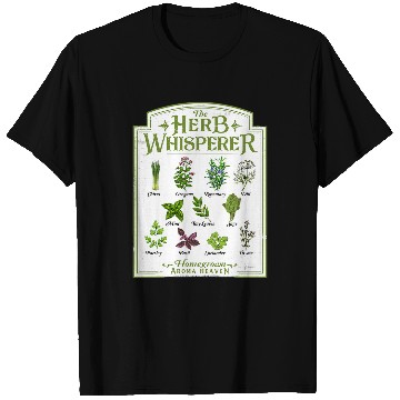 Discover Herb Plants Identification Chart Motive T-Shirts