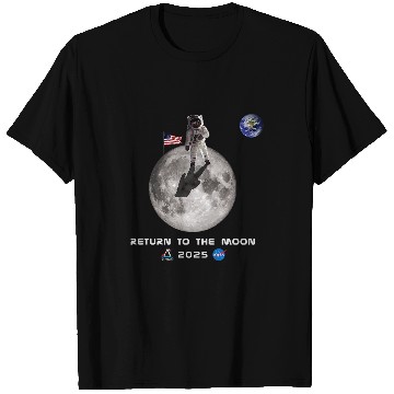 Discover NASA Artemis Mission Astronaut Moon 2025 T-Shirts
