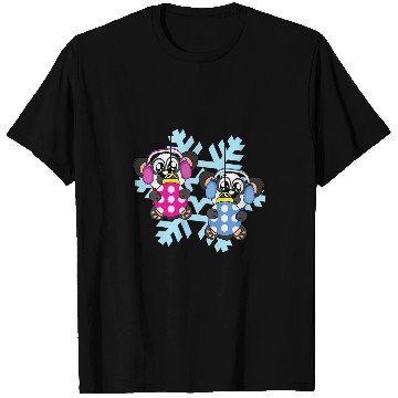 Discover Panda Pet Christmas Balls Winter Snowflake Snow T-Shirts