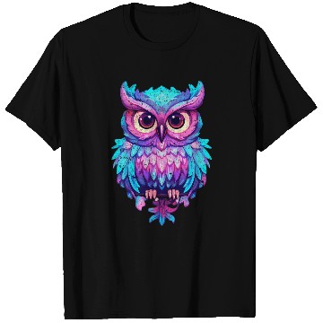 Discover Owl Pet Pastel Colour Rainbow Barn Owl Beak T-Shirts