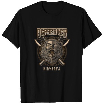 Discover Bear Pet Berserker Viking Norse Pagan Bear Warrior T-Shirts