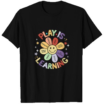 Discover Play Is Learning Preschool Teacher Kindergarten T-Shirts