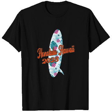 Discover Honolulu Hawaii Beach Surf Surfing Tropical Vacation T-Shirts