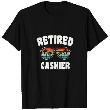 Discover Retired Cashier Funny Retirement Congratulations T-Shirts
