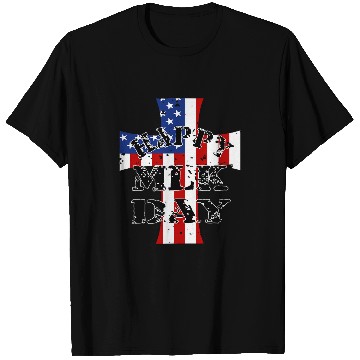 Discover Happy Martin Luther King Day MLK Day American Flag Pride T-Shirts