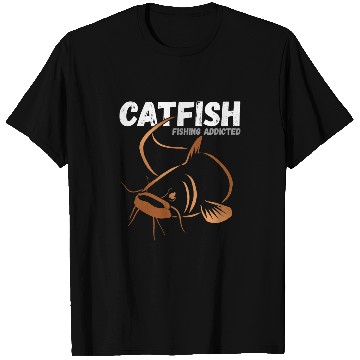Discover Catfish Fishing Accessories Catfishing Tackle Fishermen T-Shirts
