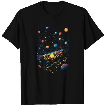 Discover Colorful Galaxy Planet Solar System Universe UFOS Astronaut 27 T-Shirts