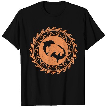 Discover Hammerhead Shark Dolphin Tribal Polynesia T-Shirts