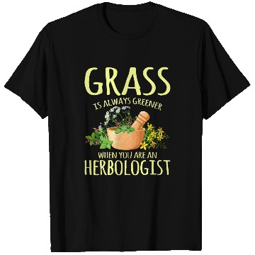 Discover Grass Is Always Greener Herbology Harry Plants Herbologist T-Shirts