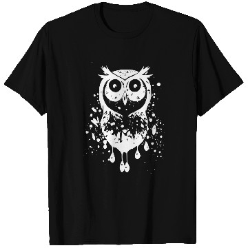 Discover Owl Pet Ink Dripping Owl T-Shirts
