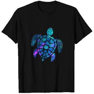 Discover Turtle Pet Cyan Blue Violet teal Turtle For Animal lover Christmas T-Shirts