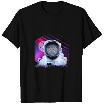 Discover Astronaut Cat Astronomy Galaxy Cat Astronaut T-Shirts