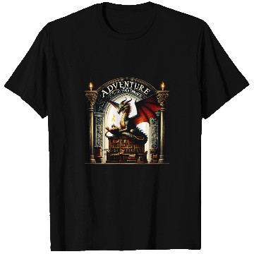 Discover Dragon Pet Reading Lover Adventure Begins At Your Library Dragons T-Shirts