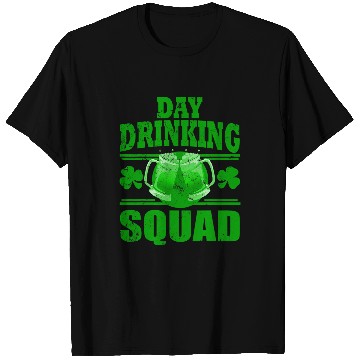 Discover Beer Fun St Patrick s Day Drinking Squad vintages Beer Shamrocks T-Shirts