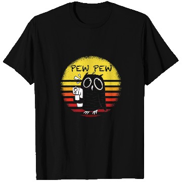 Discover Owl Pet Pew Pew Madafakas Owl T-Shirts