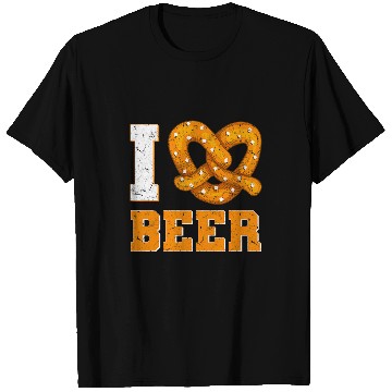 Discover Beer Fun I Love Beer Soft Pretzel T-Shirts