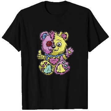Discover Bear Pet Gothic pastel ripped teddy bear Voodoo goth kawaii Comic T-Shirts