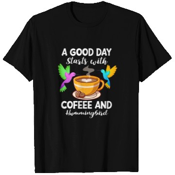 Discover Coffee Fun Hummingbird caffeines Birder T-Shirts