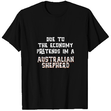 Discover Economy Pretend AUSTRALIAN SHEPHERD Easy Halloween Costume T-Shirts