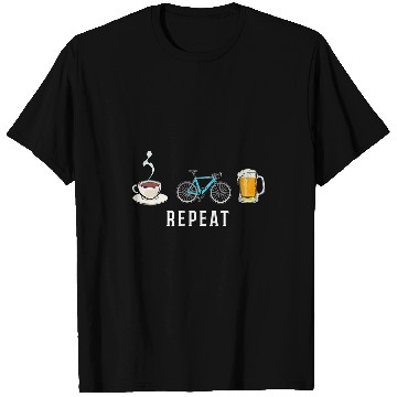 Discover Beer Fun Biking Coffee Go Cycling Beer Repeat Funny Biker Cyclists T-Shirts