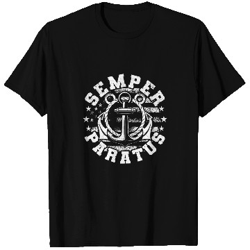 Discover Coast Guard Semper Paratus US Flag T-Shirts