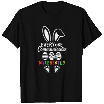Discover Kids Everyone Communicates Differently Easter Speech Therapy T-Shirts