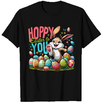 Discover Hoppy Easter Easter Bunny Egg Hunting T-Shirts