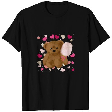 Discover Bear Pet Cotton Candy Teddy Bear Pink T-Shirts