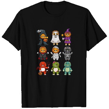 Discover Lion Pet Spooky ghosts BooJee Horror Pumpkin Lion Halloween T-Shirts