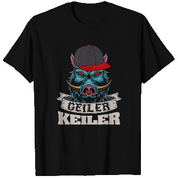 Discover Cool Keiler Funny Wild Boar Hunting Forestry Motif T-Shirts