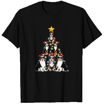 Discover Australian Shepherd Christmas Tree Lights T-Shirts