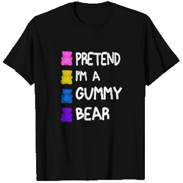 Discover Bear Pet Pretend I m A Gummy Bear Tee Funny Lazy Halloween Costume T-Shirts