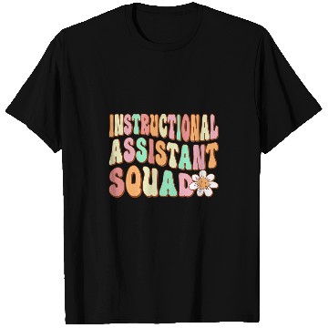 Discover Instructional Assistant Squad Retro Teacher Aide Vibes T-Shirts