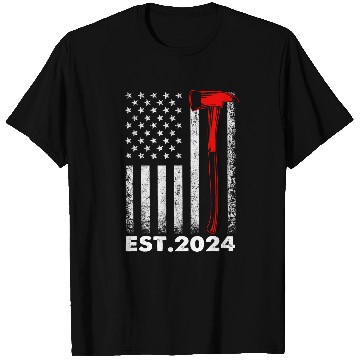 Discover Firefighter Job Graduation EST 2024 Fires Academy Exam T-Shirts