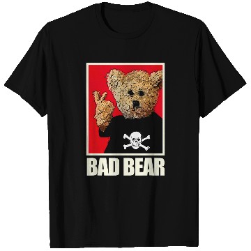 Discover Bear Pet Punk Rock Teddy Bad Bear T-Shirts