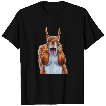 Discover Squirrel Pet Expressionist Scream Squirrel Lovers Artistic 2 T-Shirts