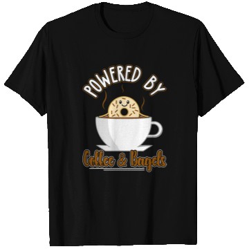 Discover Coffee Fun Bagel Breakfast Brunch Bagel T-Shirts