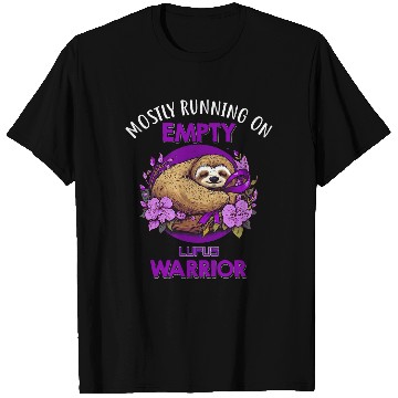 Discover mostly running on empty lupus sloth warrior T-Shirts
